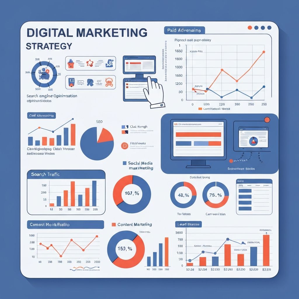 Digital marketing illustration